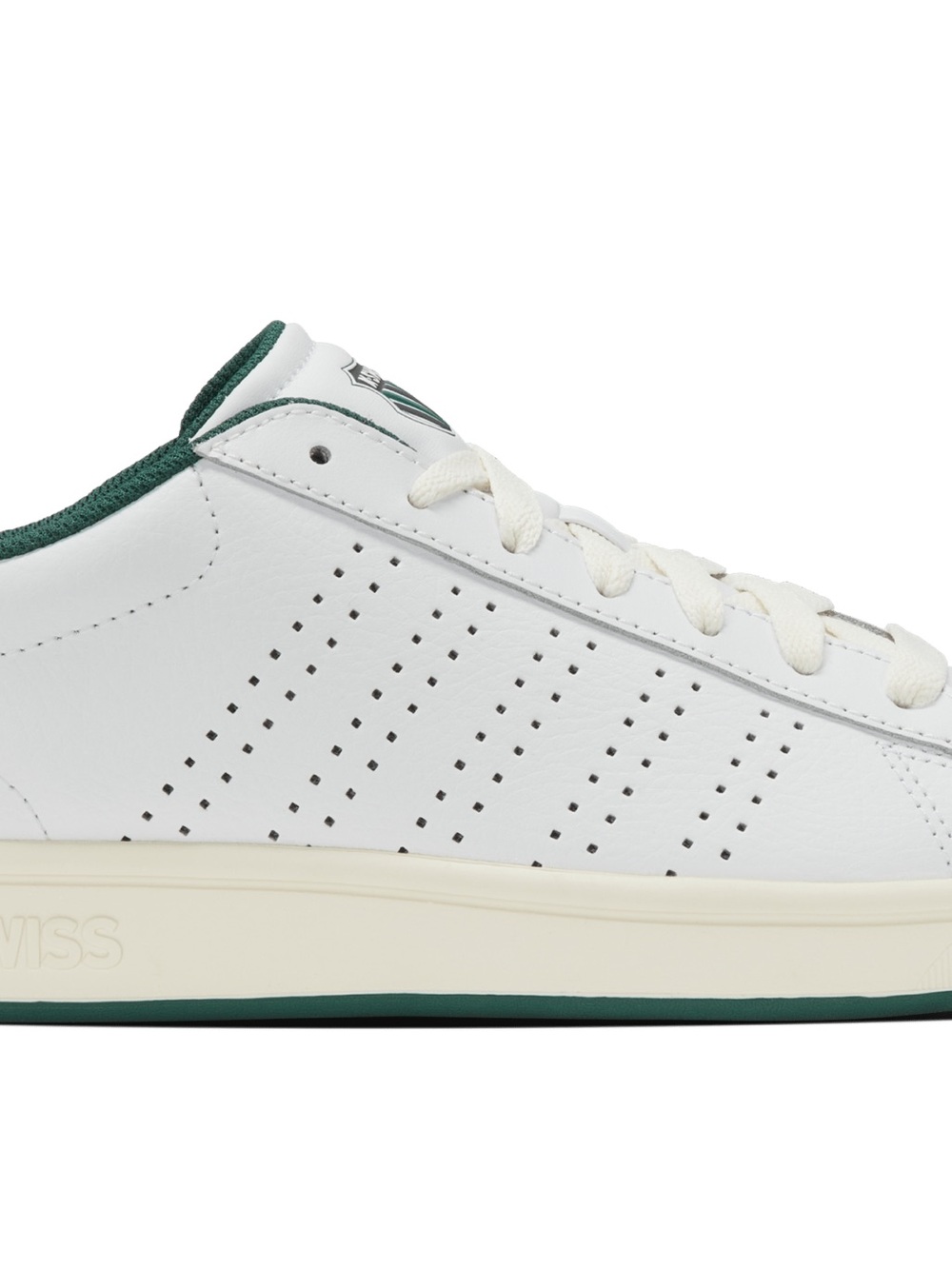 K-Swiss Court Base II Men’s Leather Sneakers, Color Posy Green.